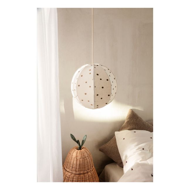 Pantalla bordada Lunares | Blanco Roto