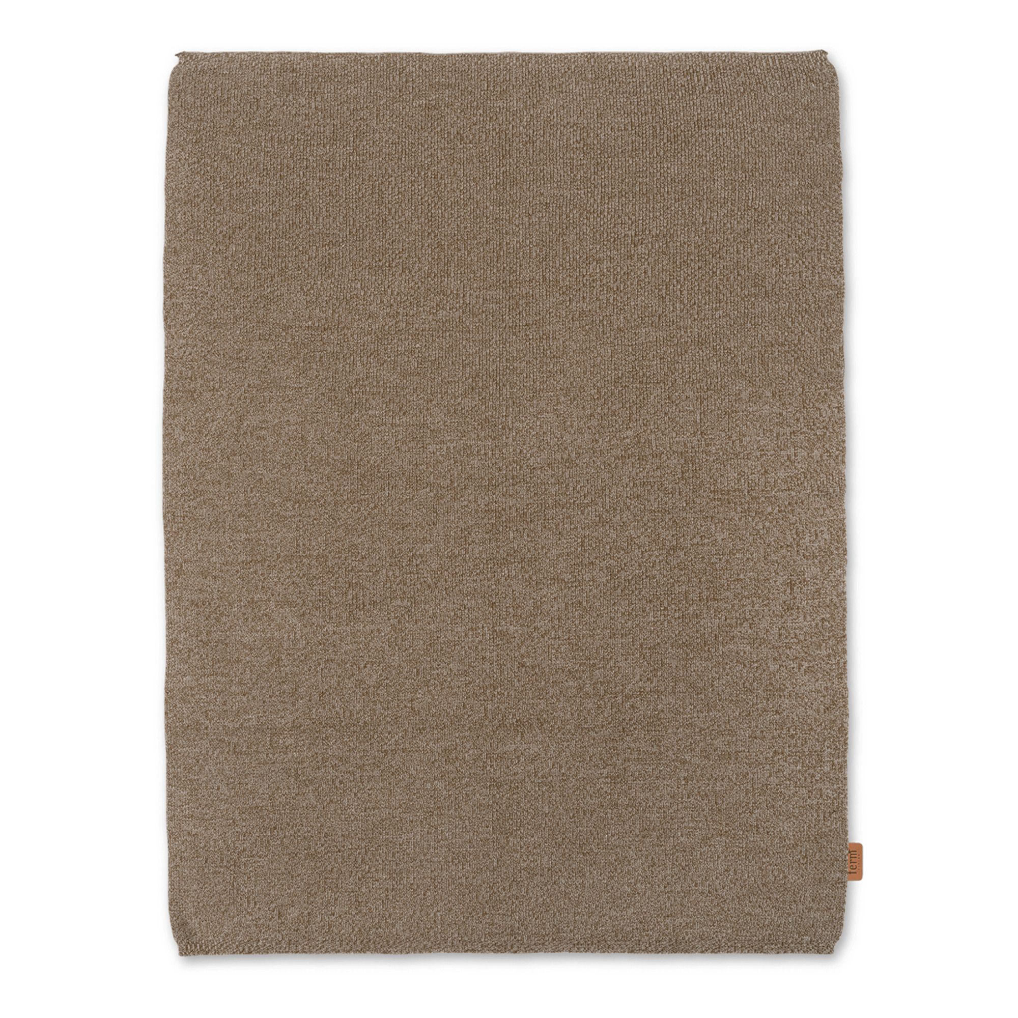 Plaid Roy en laine mérinos | Marron- Image produit n°0