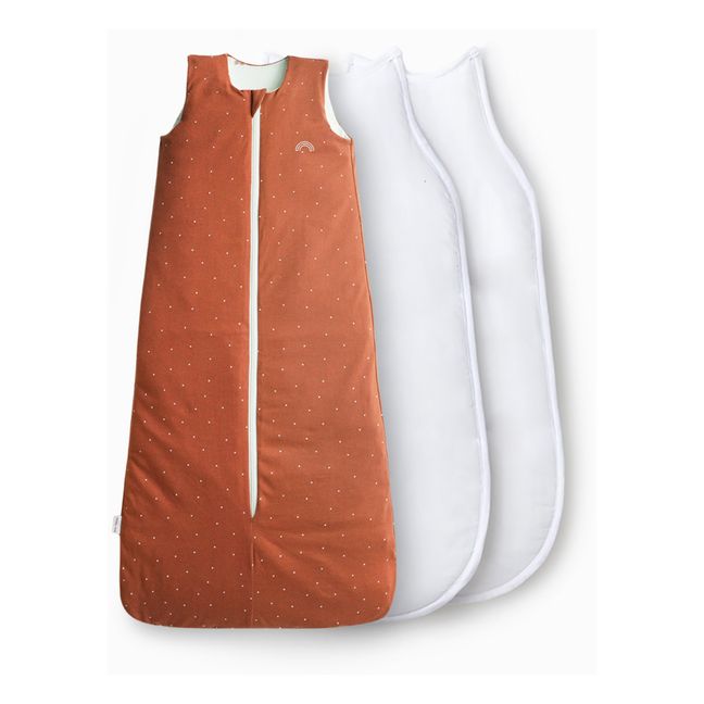 Reversibler Multisaison-Schlafsack | Terracotta