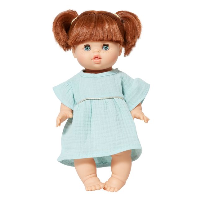 Robe Daisy pour poupée Minikane | Vert d'eau