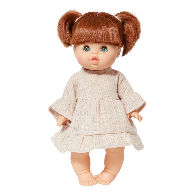 Kleid Lucia für Minikane-Puppe Beige