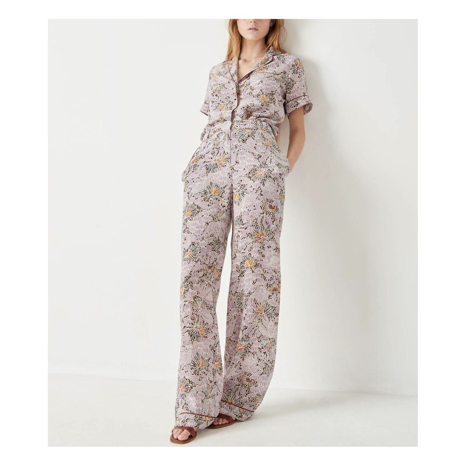 Jolly Pyjama Style Trousers Mauve 