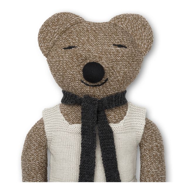 Roy Merino Wool Teddy Bear  | Brown