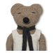 Roy Merino Wool Bear Cushion Brown- Miniature produit n°1