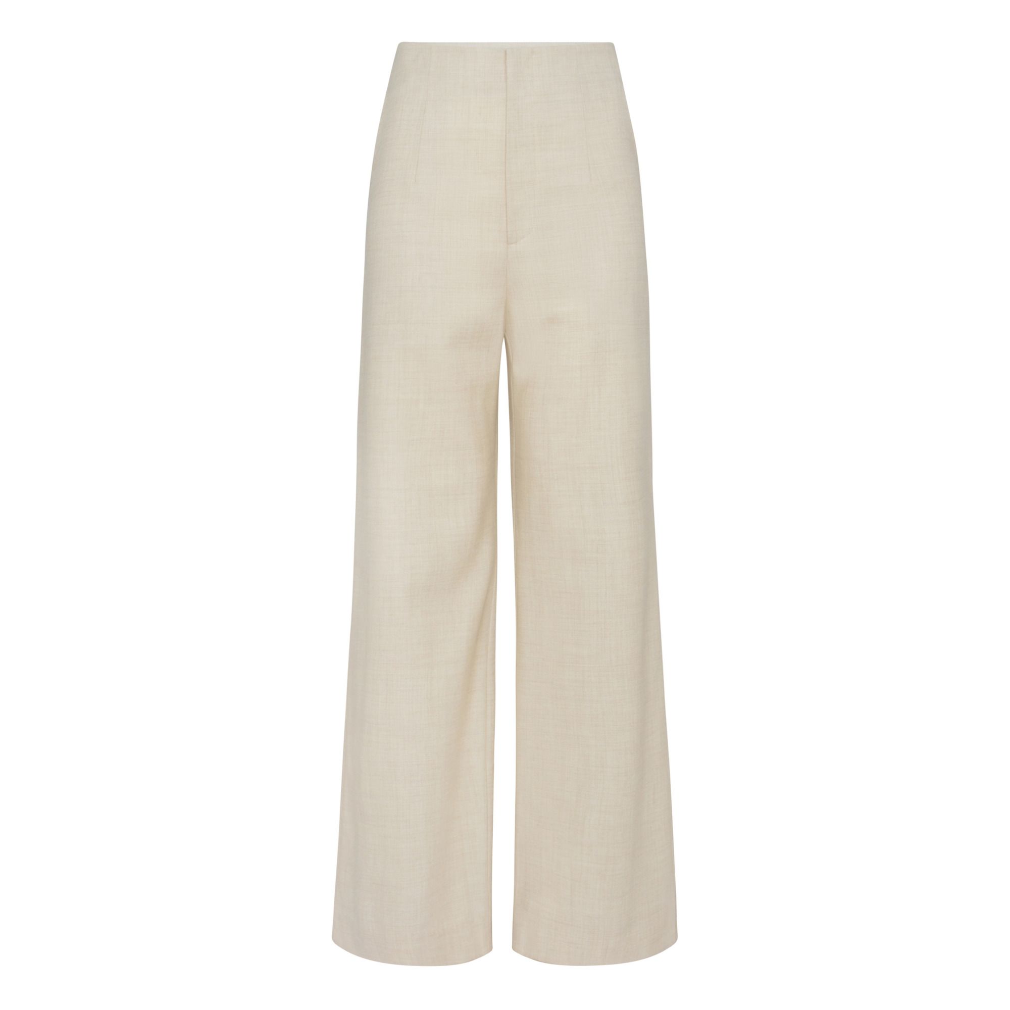 Mona Wool Trousers Ecru St Agni Fashion 