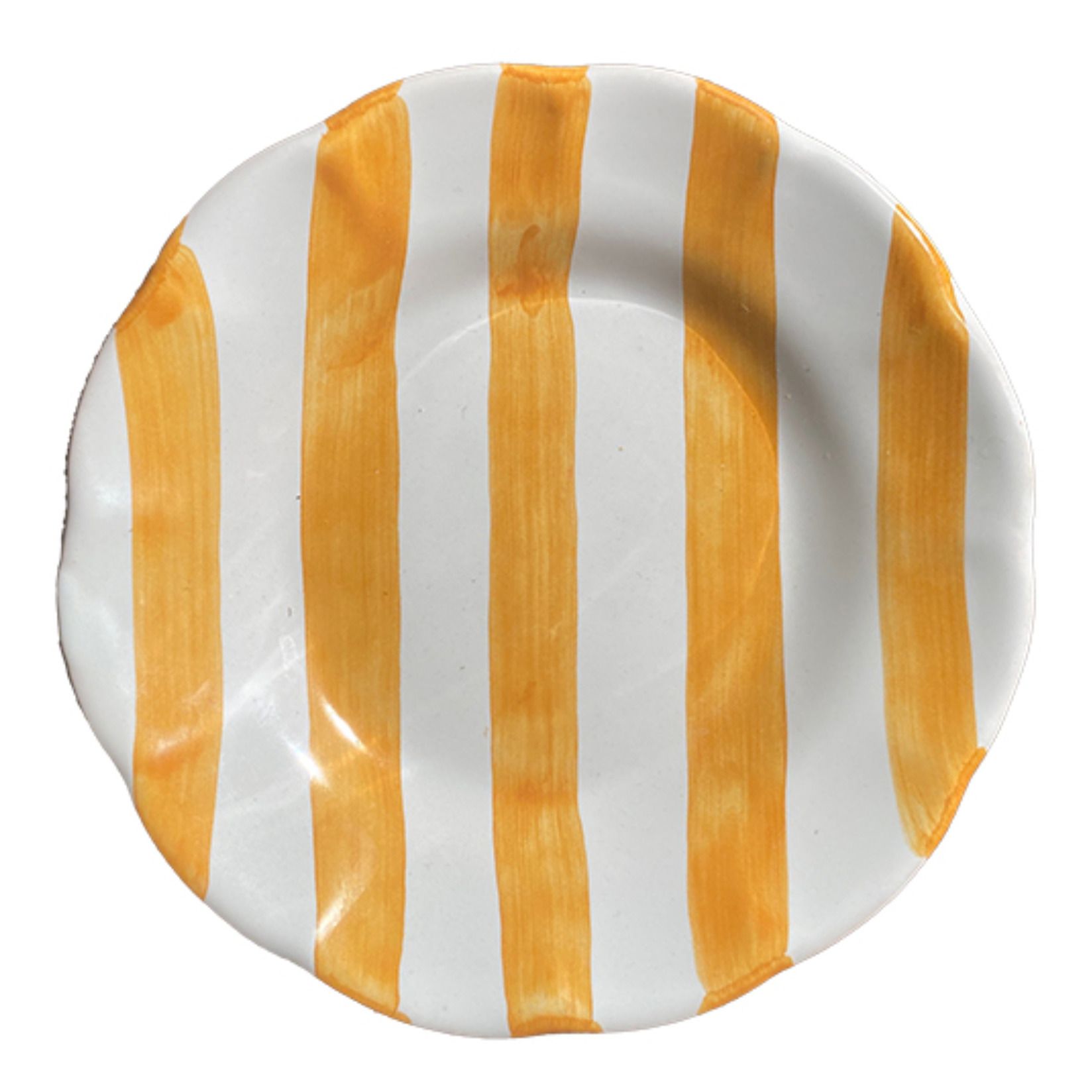 Striped Plate - 16cm Yellow- Product image n°0