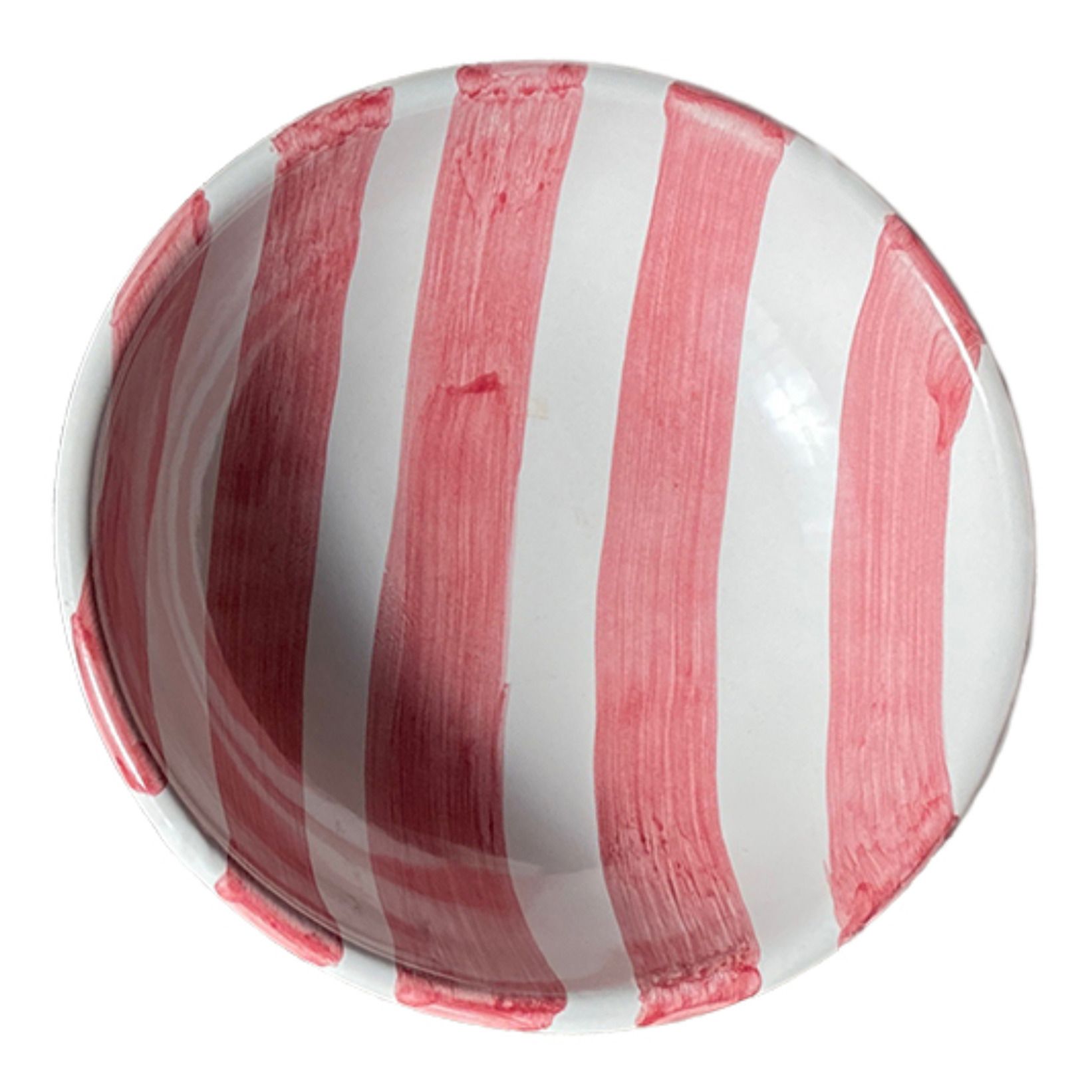 Striped Bowl - 14cm Pink- Product image n°0