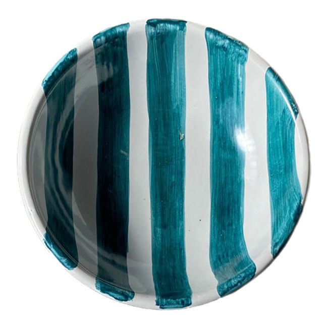 Bol rayures - 14 cm | Vert