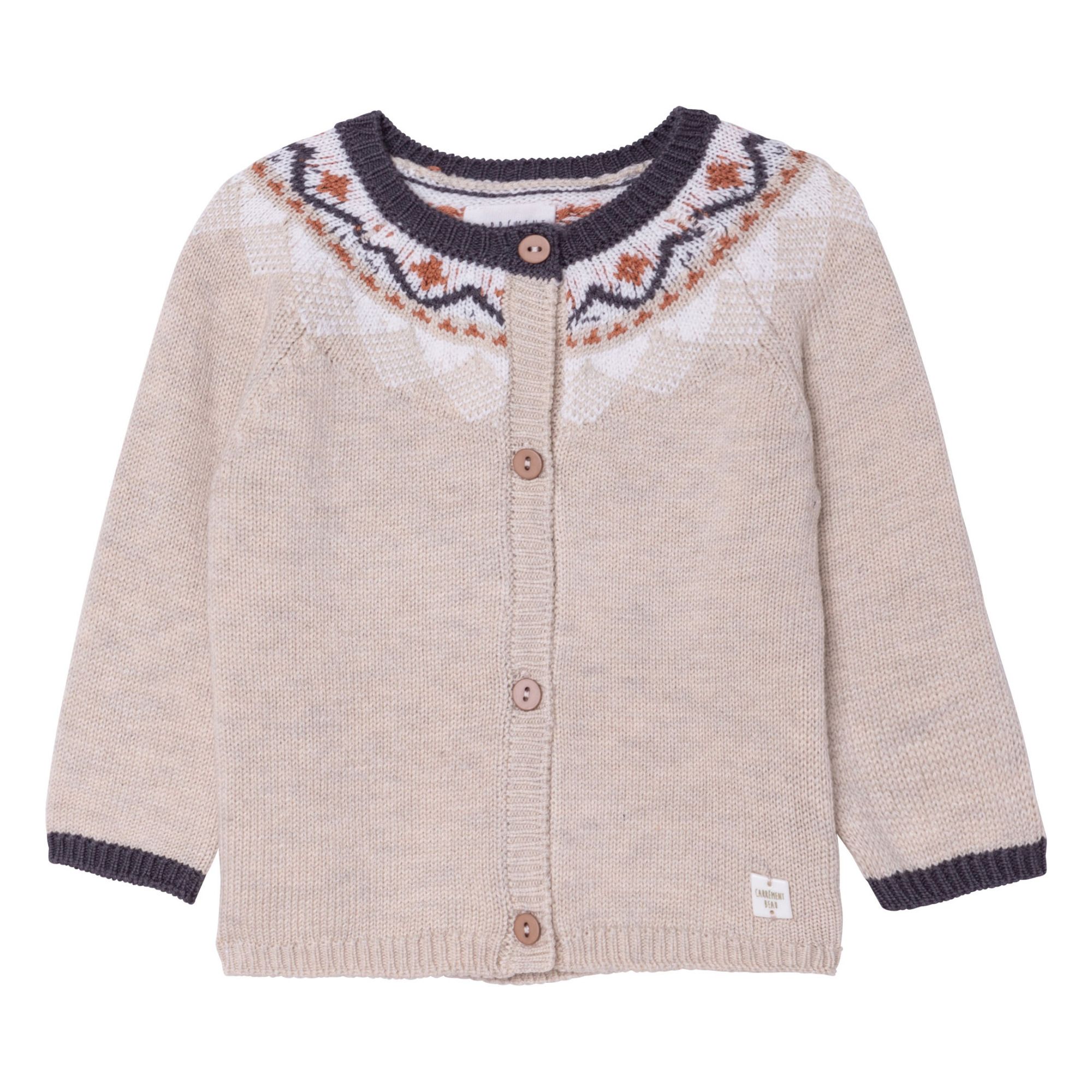 Carrement Beau - Cardigan Jacquard - Garçon - Beige
