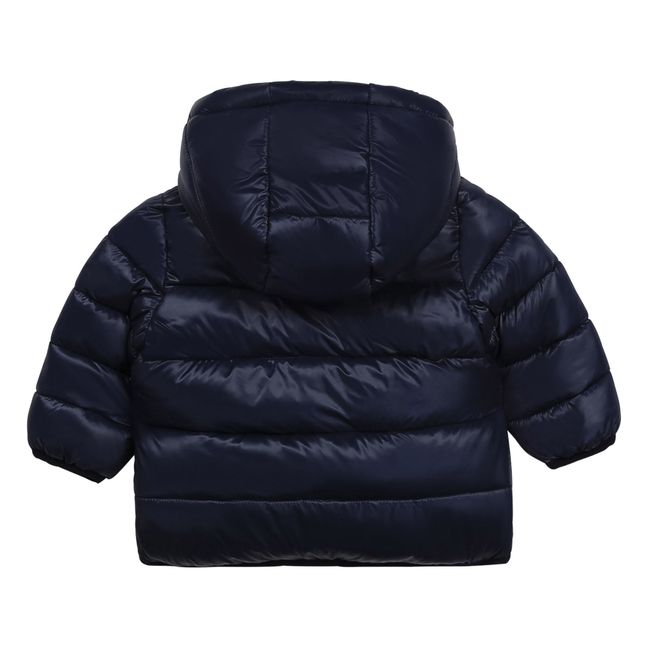 Waterproof Recycled Nylon Down Jacket with Fleece Lining