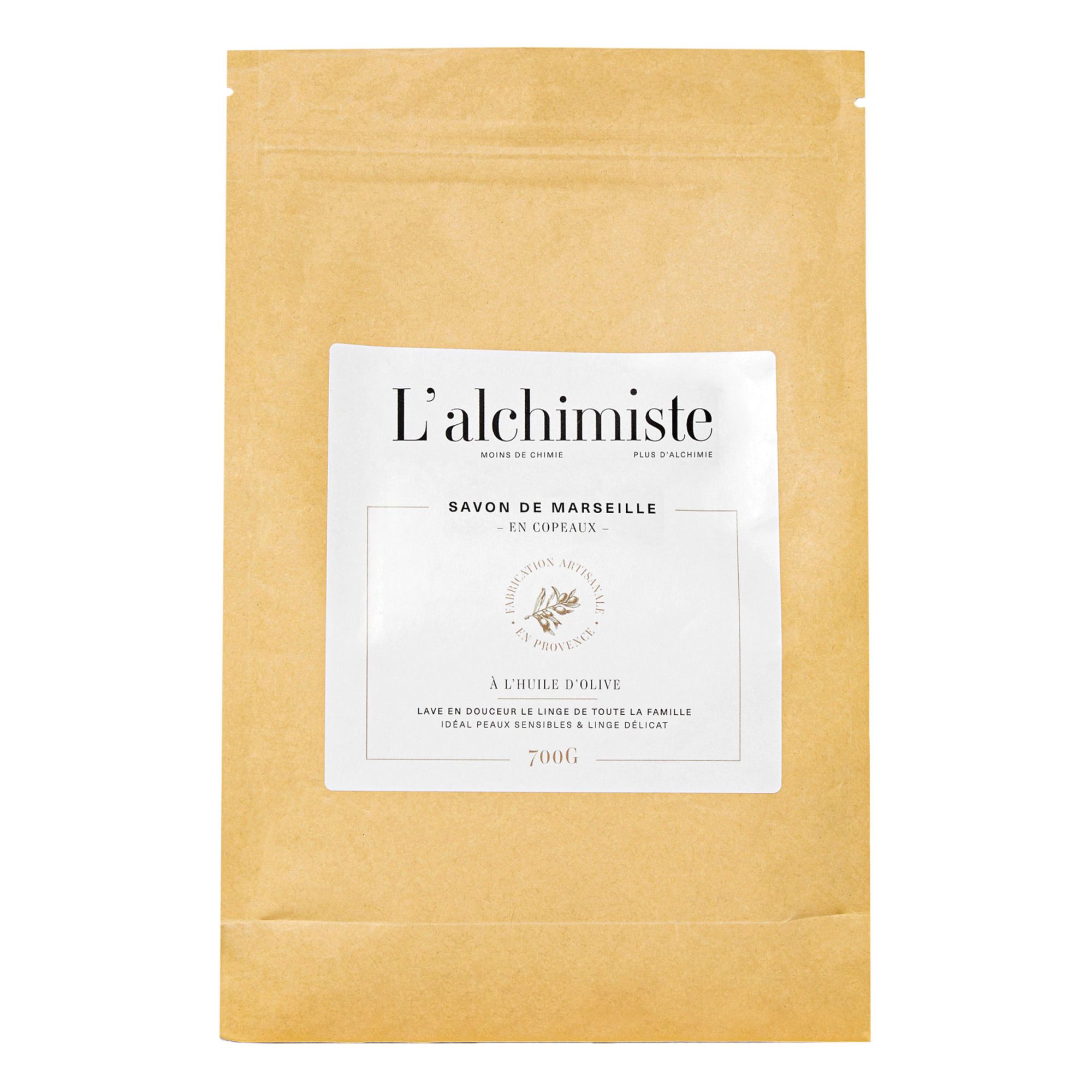 L'Alchimiste - Copeaux de savon de Marseille - 700g - Blanc