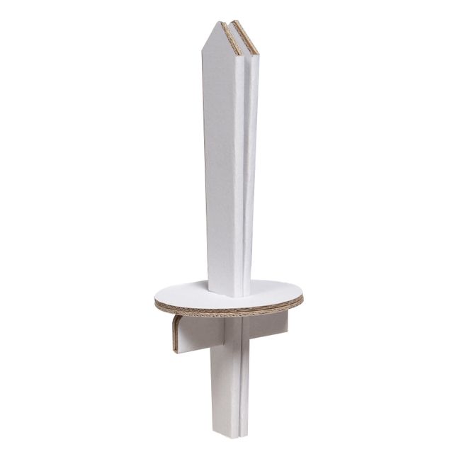 Déguisement héro set de 2 accessoires en carton | Blanc