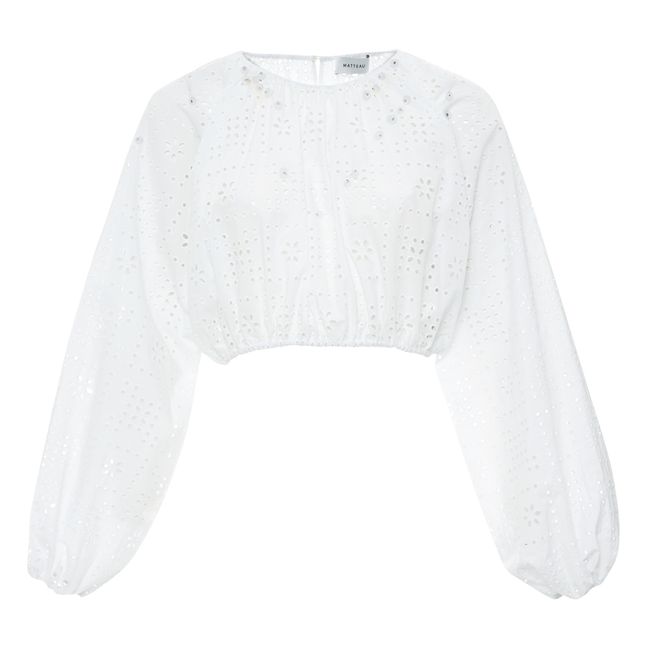 Camicetta Crochet Bianco