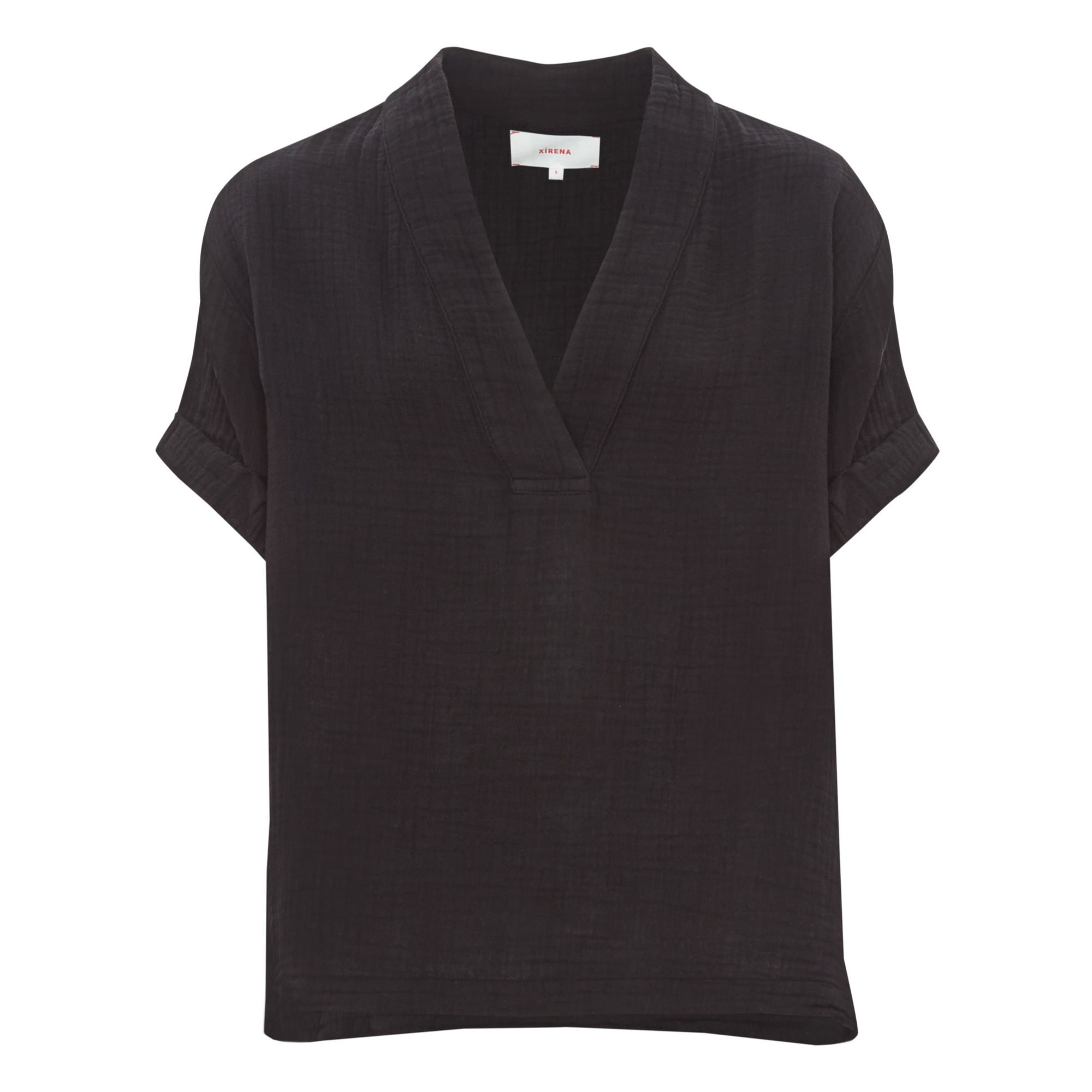 Xirena - Top Avery Gaze de Coton - Femme - Noir