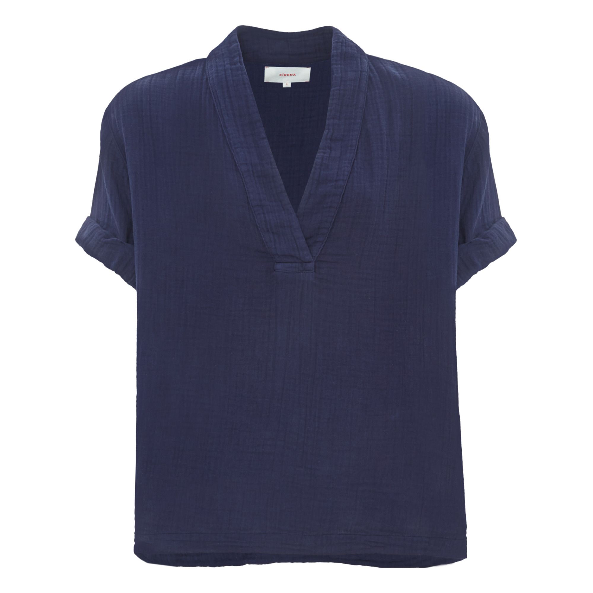 Xirena - Top Avery Gaze de Coton - Femme - Bleu marine