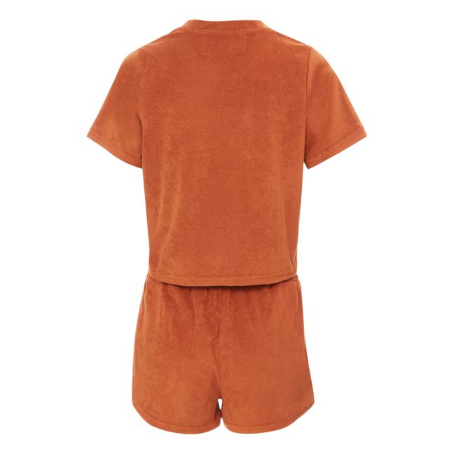 Terry Classic Top & Bottom Set  | Rust
