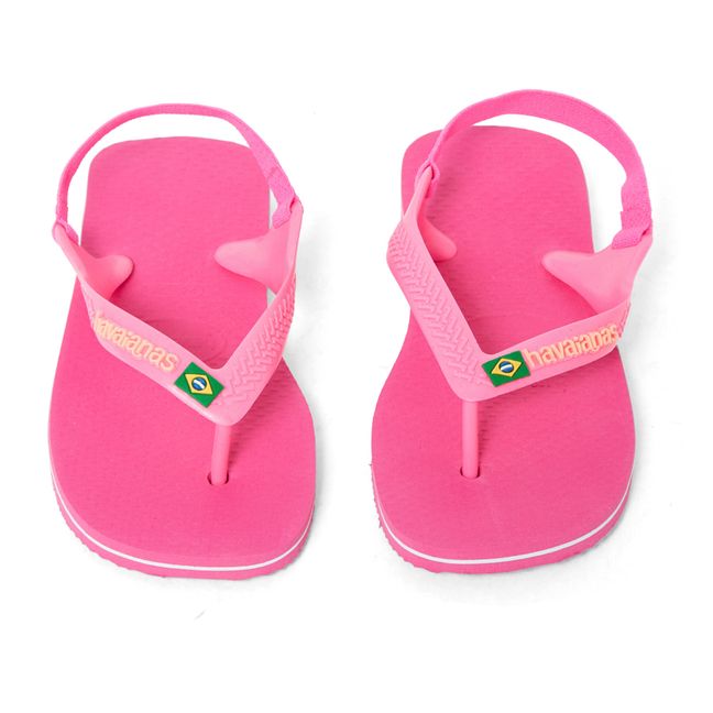 Flip-Flops Baby Brasil Logo Rosa