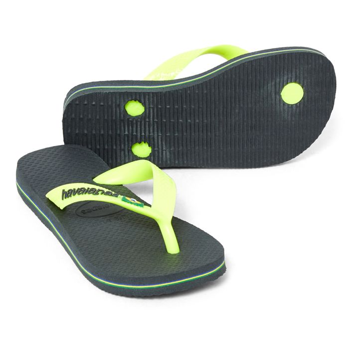 Chanclas Brasil Logo | Gris Antracita- Imagen del producto n°2