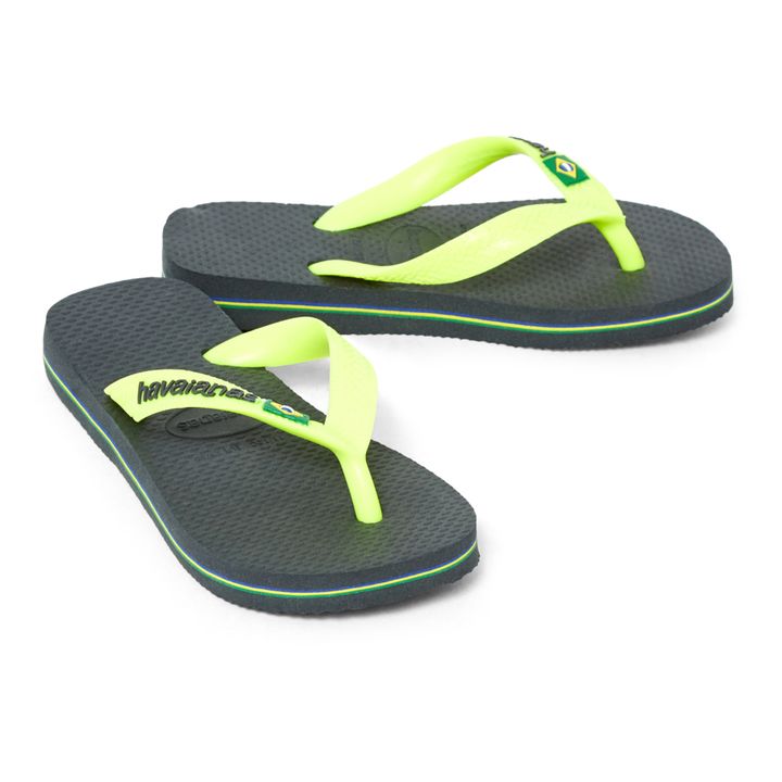 Chanclas Brasil Logo | Gris Antracita- Imagen del producto n°1