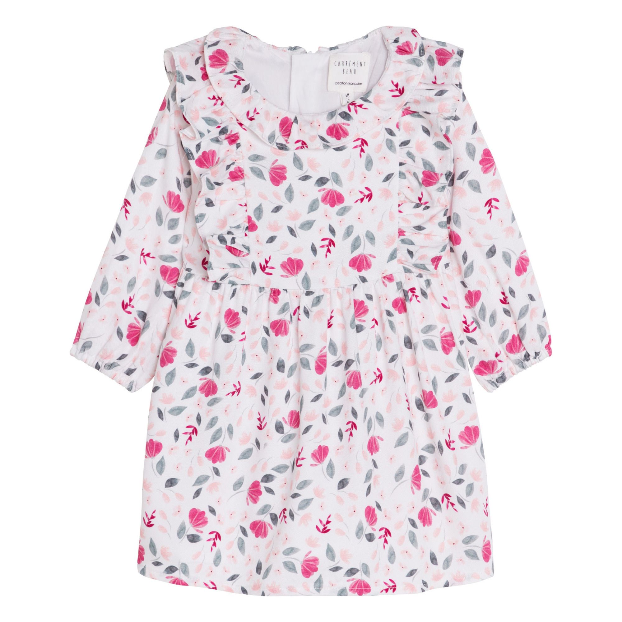 Carrement Beau - Robe Fleurie - Fille - Ecru