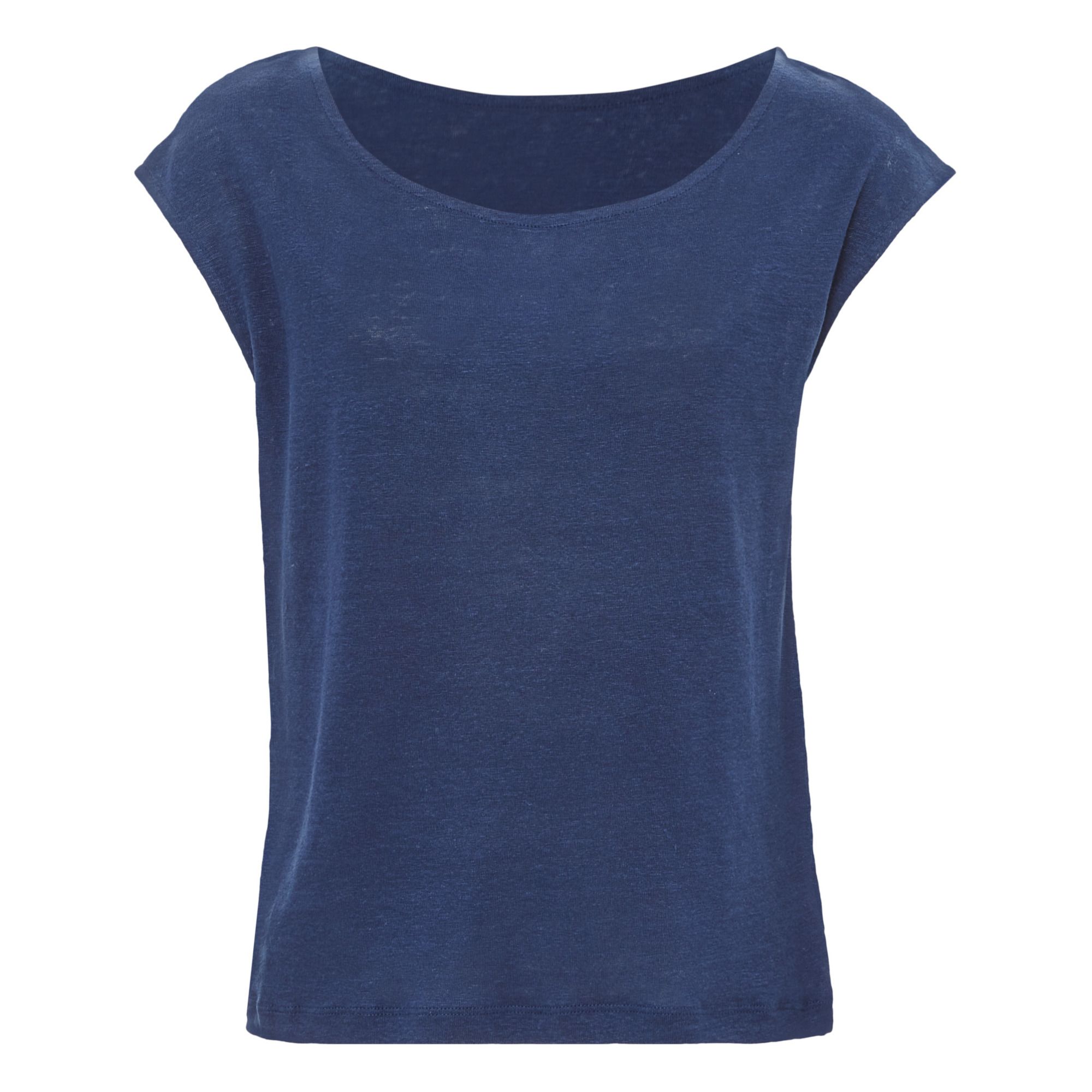 Petit Bateau - T-Shirt Col Bateau - Collection Adulte - - Femme - Bleu marine