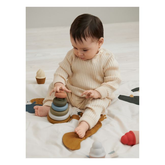 Kiowa Organic Cotton Play Mat Terracotta Nobodinoz Design Baby Smallable