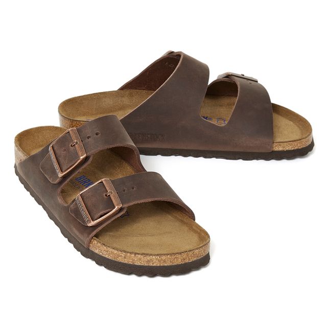 Sandales Arizona Cuir Gras - Collection Adulte - Tabac