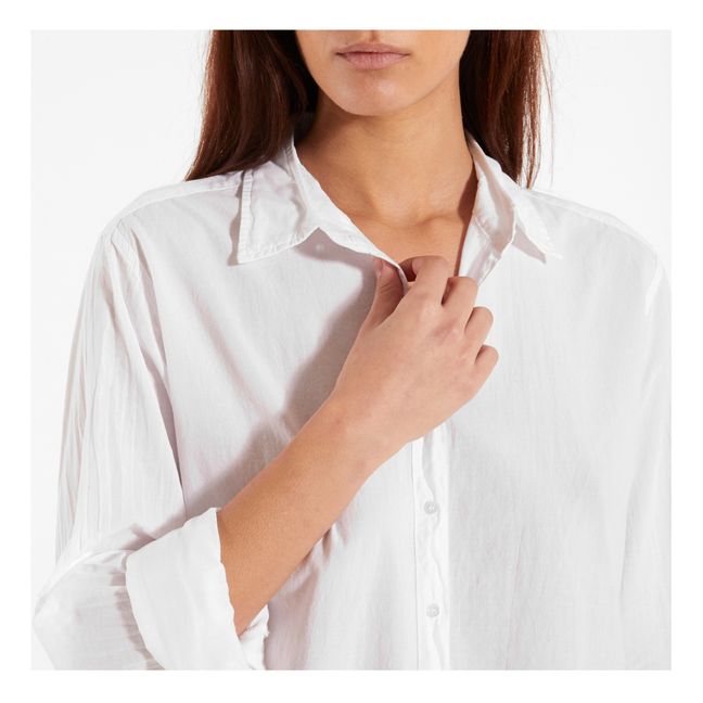 Camisa Beau Popeline de Coton | Blanco