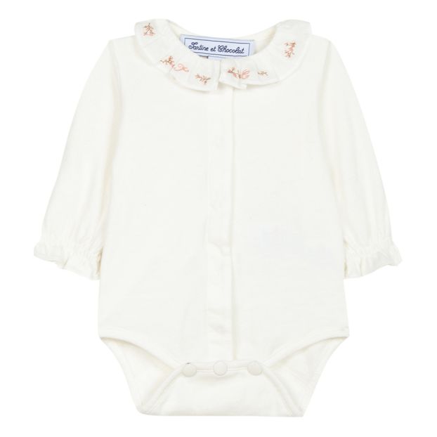 Body Col Brode Ecru Tartine Et Chocolat Mode Bebe
