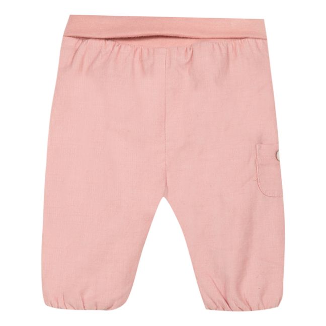 Velvet Sirwal Trousers Pink
