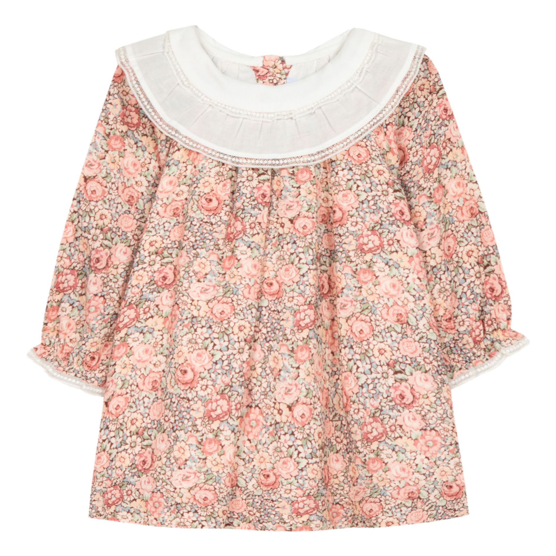 Tartine et Chocolat - Robe Fleurie Col Dentelle - Fille - Rose