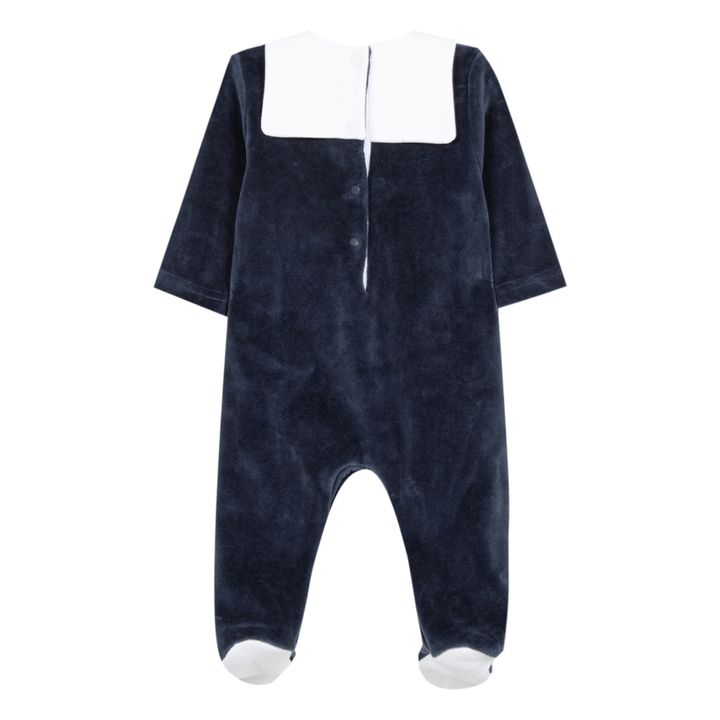 Navy blue velvet pyjamas, Boy