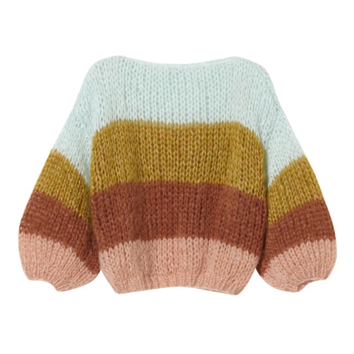 Jersey de mohair y lana Colorblock | Caramelo- Imagen del producto n°0