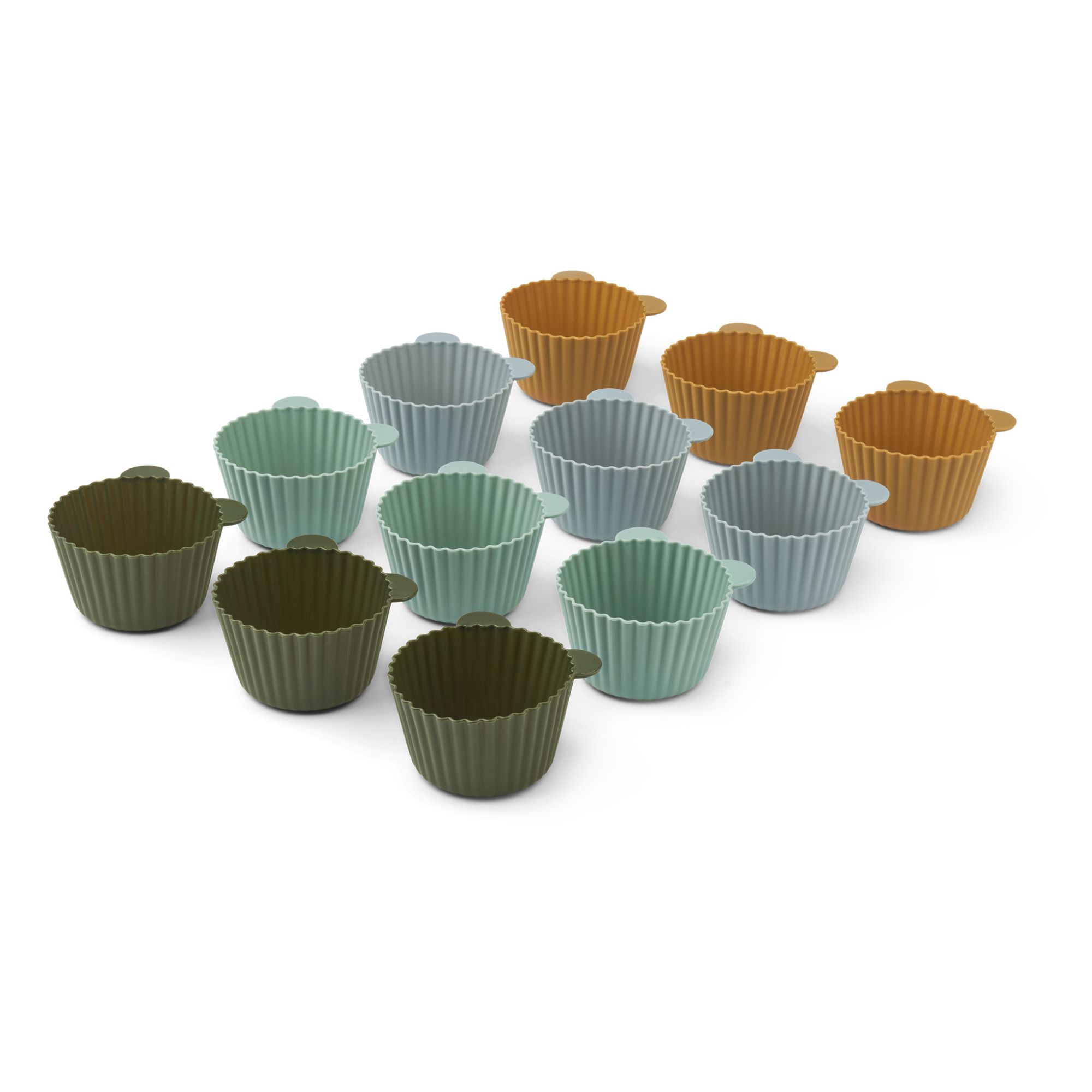 Liewood - Moules à cupcake Jerry en silicone - Set de 12 - Vert