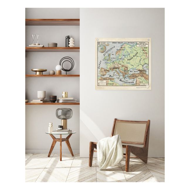 Europe Topographic Map - Vidal Lablache