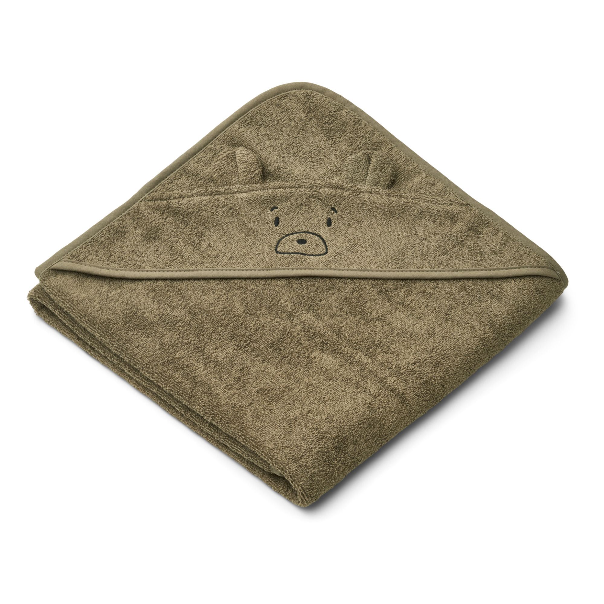 Liewood - Cape de bain Augusta en éponge de coton bio - Vert kaki