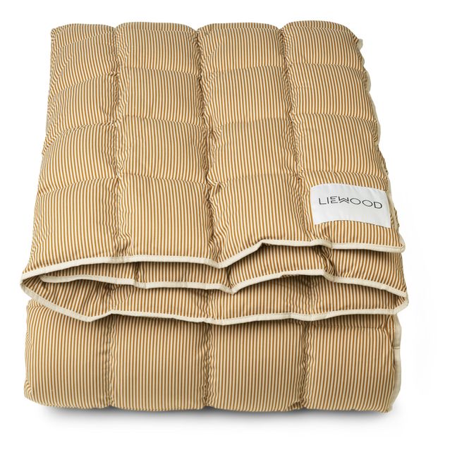 Bettdecke aus Bio-Baumwolle Karamel