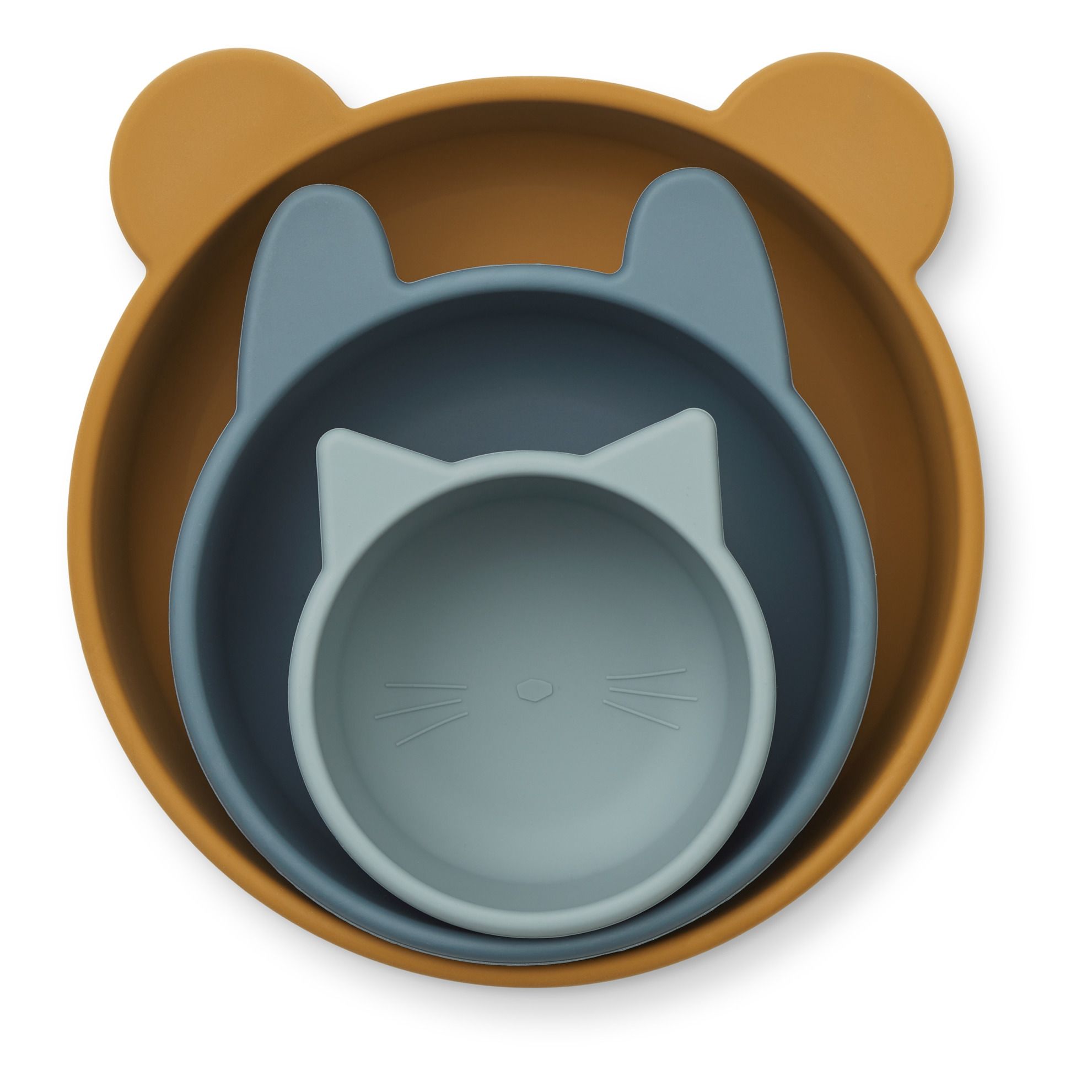 Liewood - Bols Eddie en silicone - Set de 3 - Multicolore