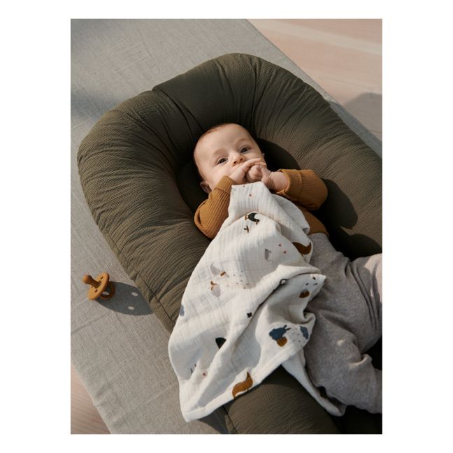 Baby-Nest Edward aus Bio-Baumwolle Khaki