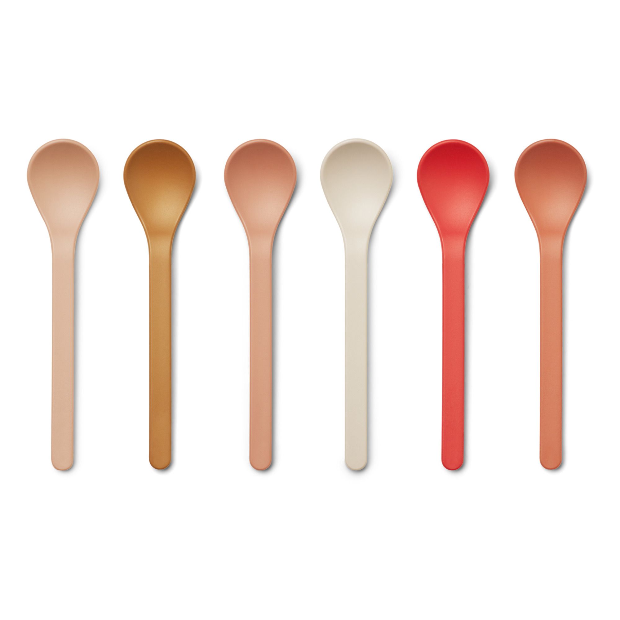 Liewood - Cuillères Erin en PLA - Set de 6 - Rose