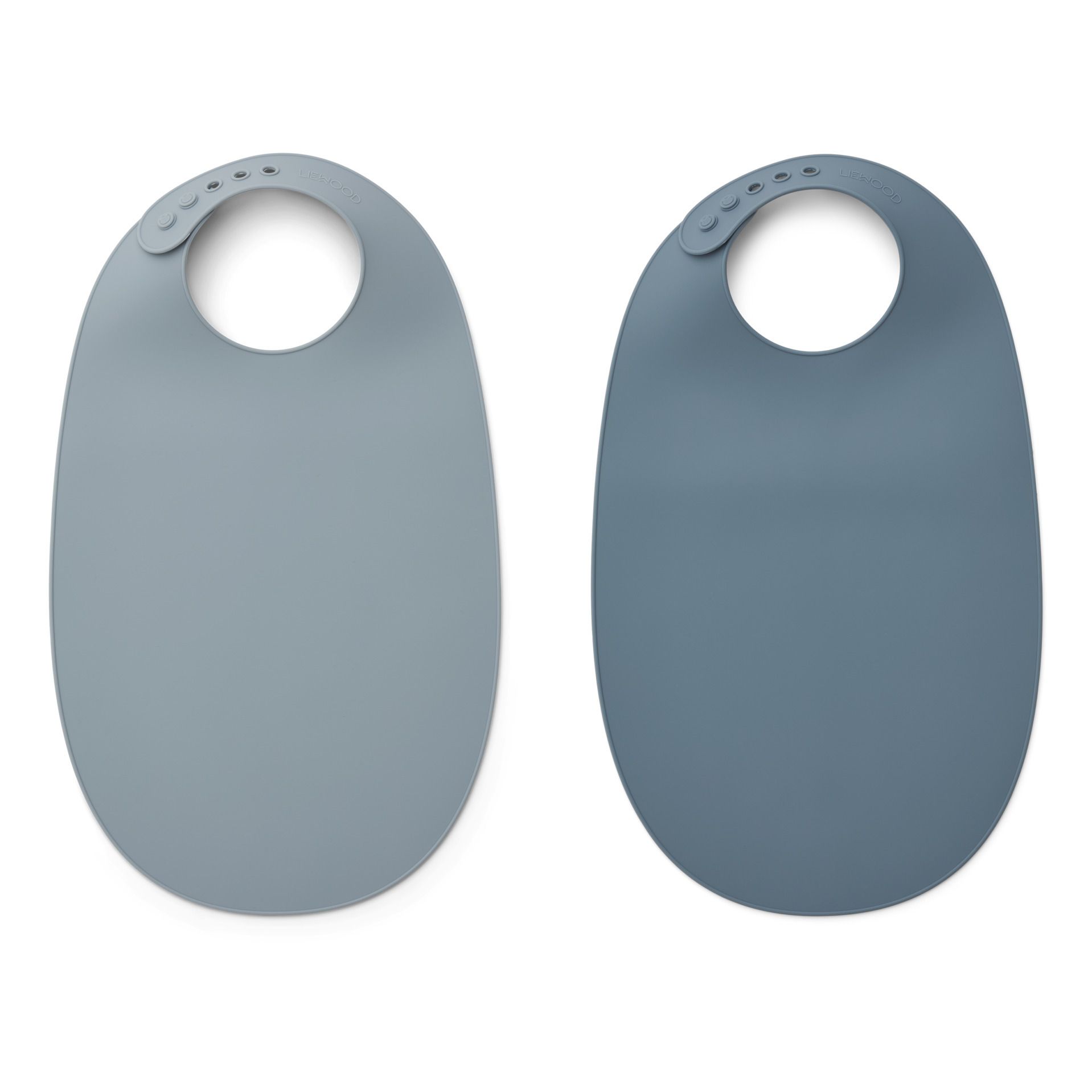 Liewood - Bavoirs Ilana en silicone - Lot de 2 - Bleu