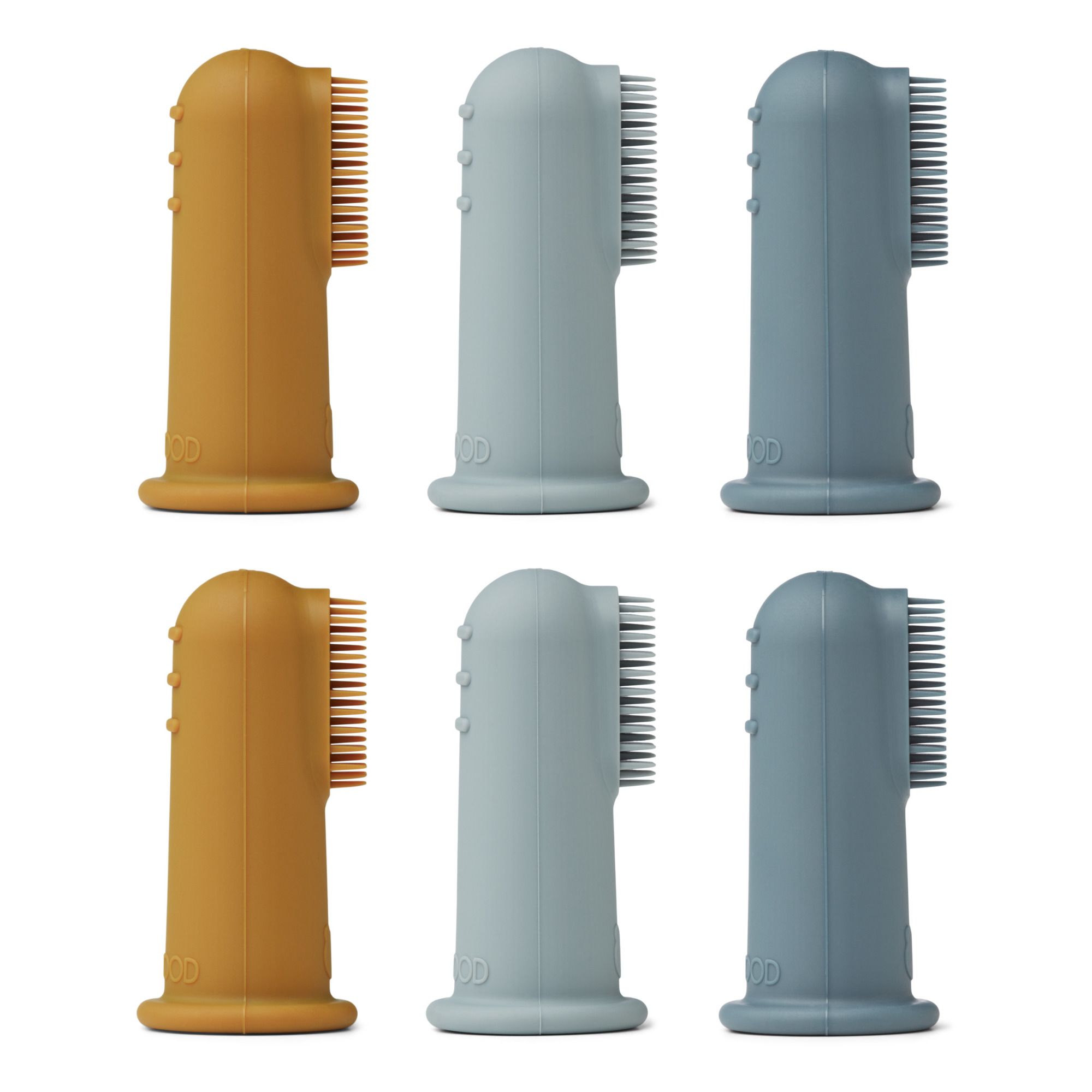 Liewood - Brosses à dents bébé Simon en silicone - Set de 6 - Bleu pâle