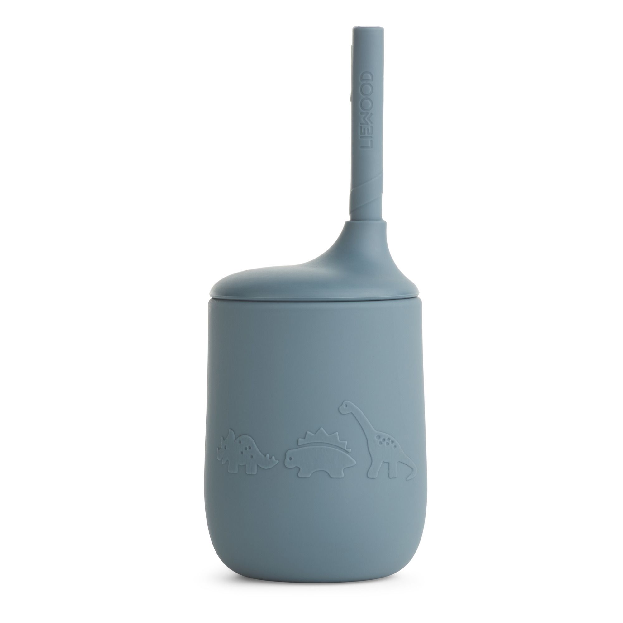 Liewood - Gobelet avec paille Ellis en silicone - Bleu