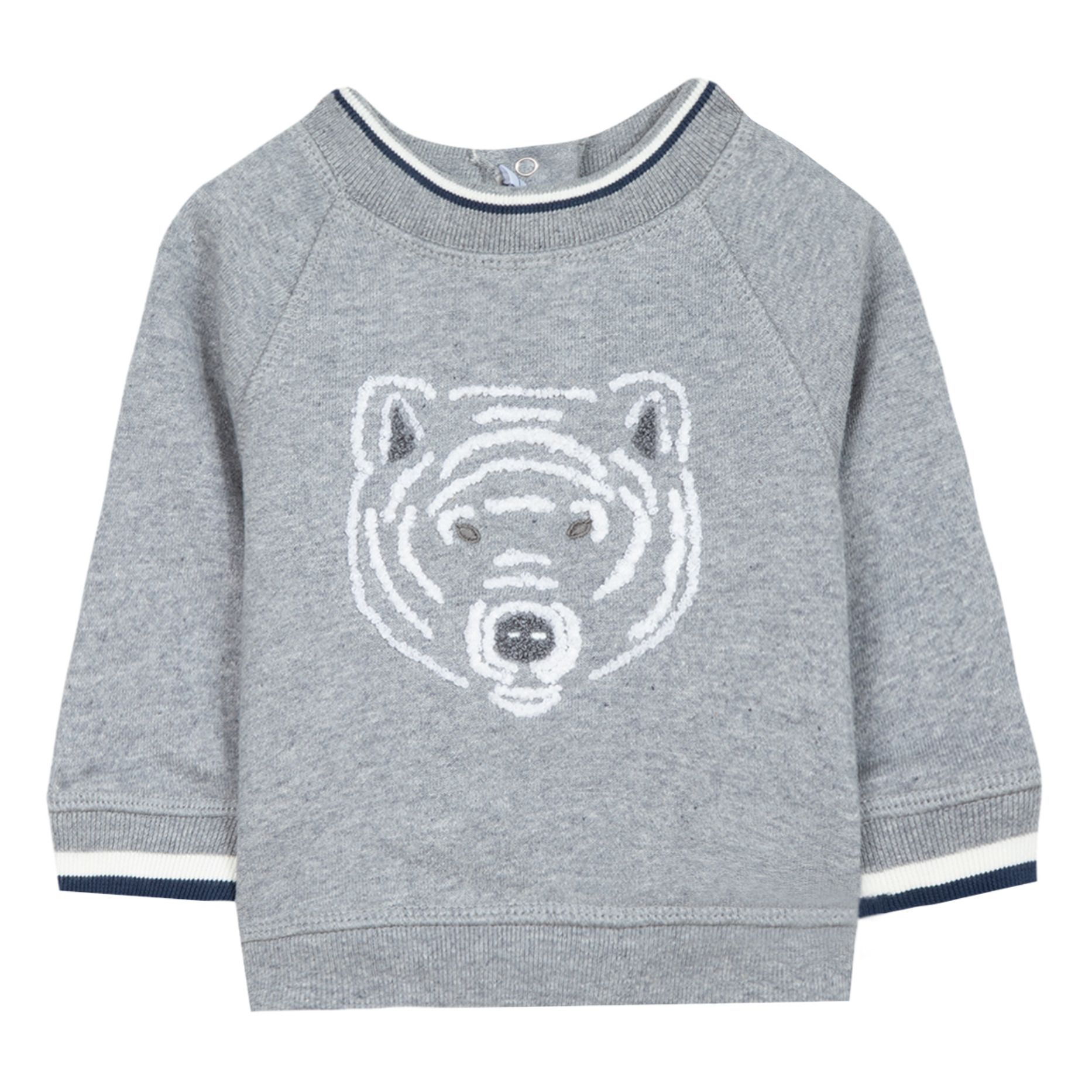 Tartine et Chocolat - Sweat Ours - Garçon - Gris chiné