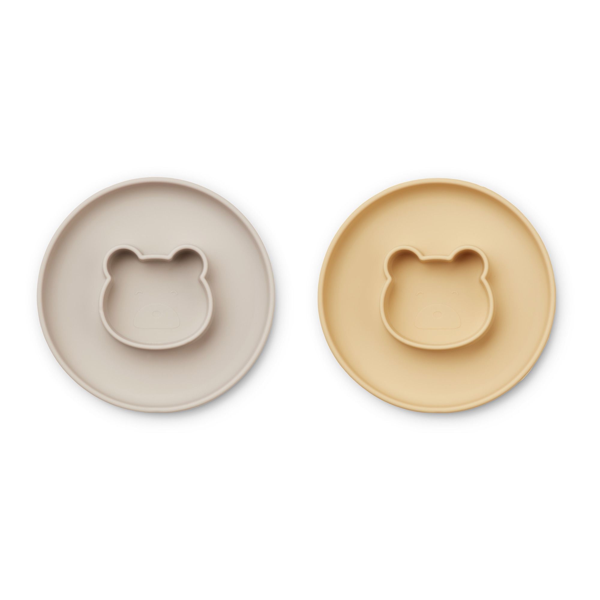 Liewood - Assiettes Gordon - Set de 2 - Jaune pâle