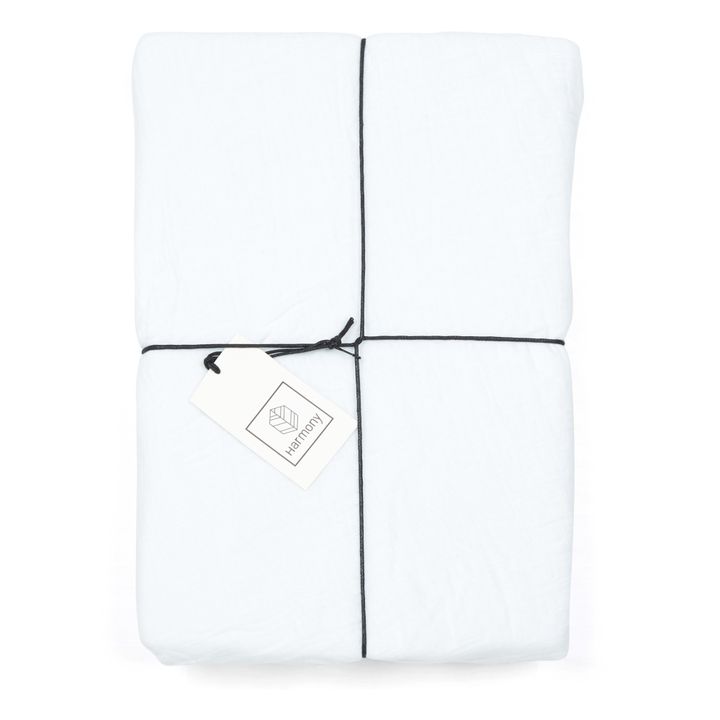Drap-housse Dili en voile de coton | Blanc- Image produit n°2