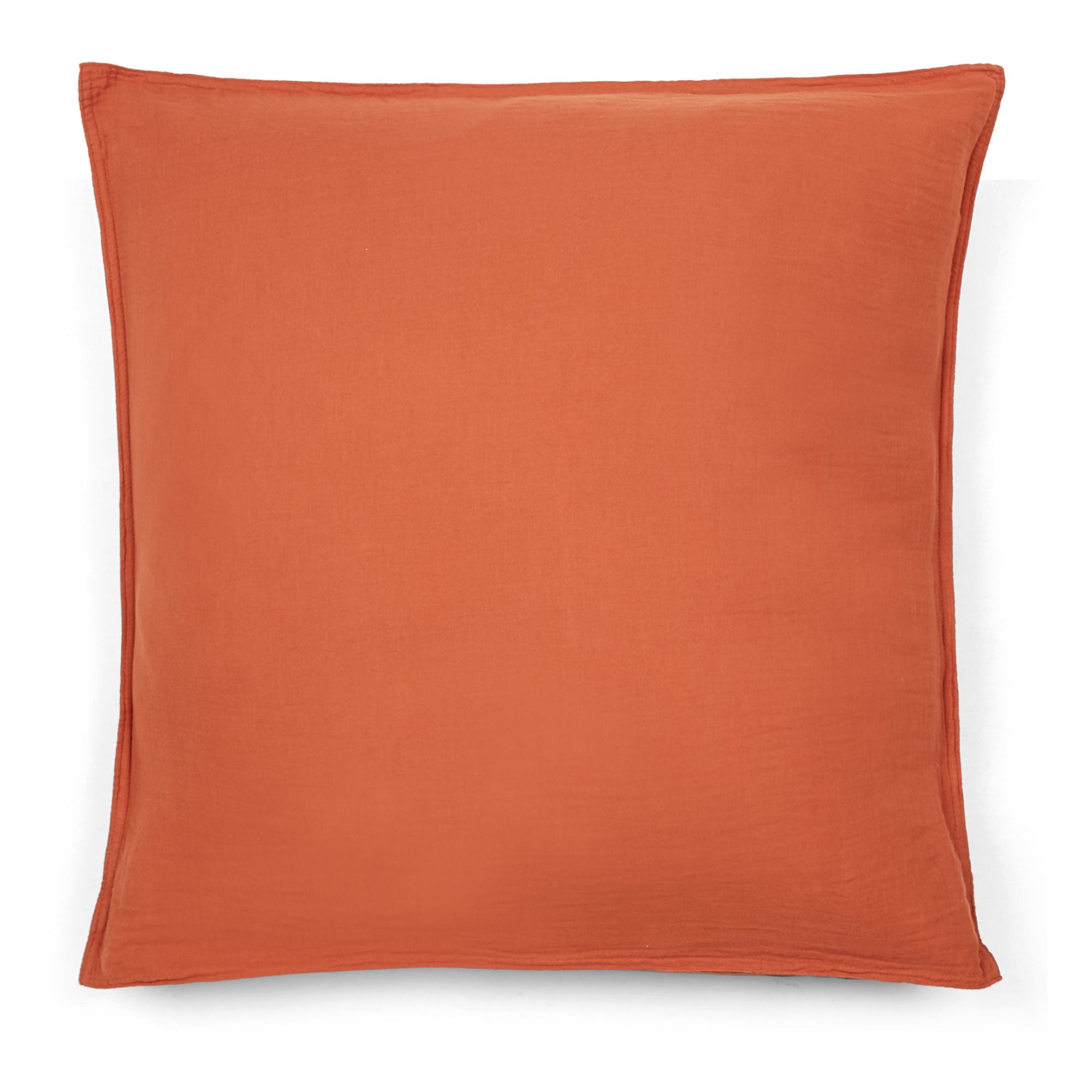 Harmony - Taie d'oreiller Dili en voile de coton - Rouge brique