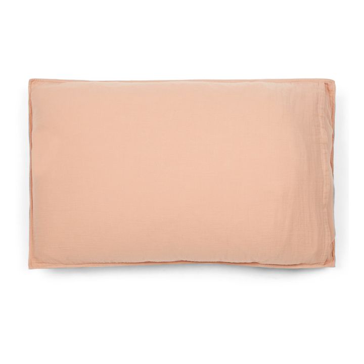 Funda de almohada Dili de velo de algodón | Beige rosado- Imagen del producto n°3