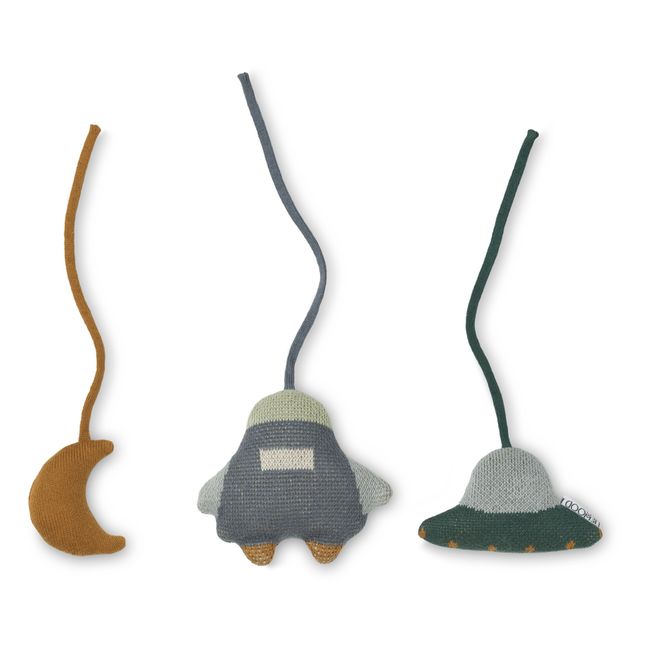 Accessoires d'arche d'éveil Grace en coton bio | Bleu