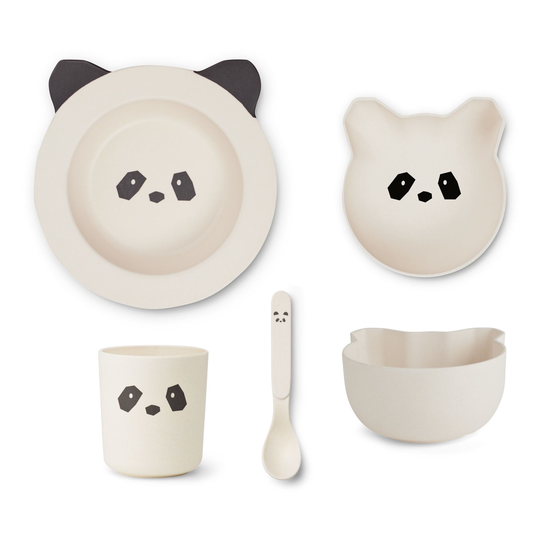 Liewood - Set vaisselle Joana en PLA - set de 4 - Crème